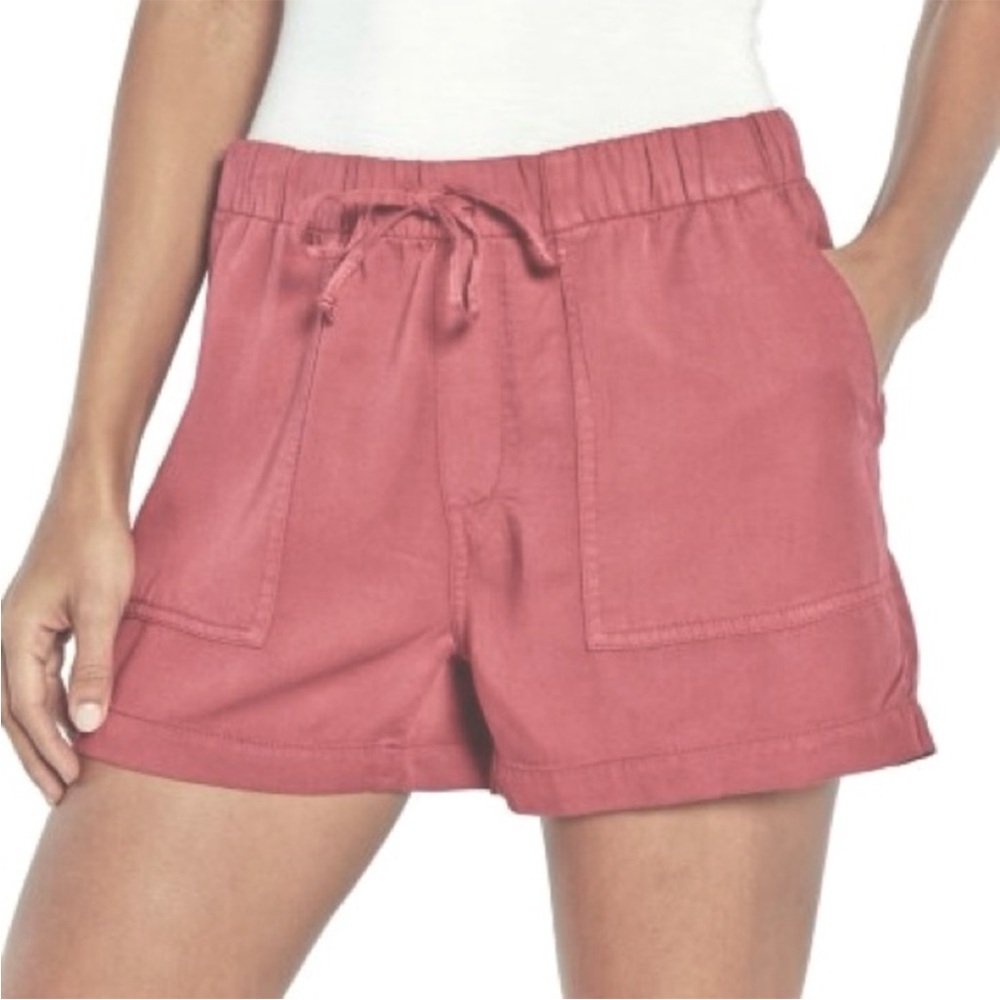 GAP Pull-On Lyocell Drawstring Shorts Size XXL Coral Pink